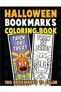 Halloween Bookmarks Coloring Book