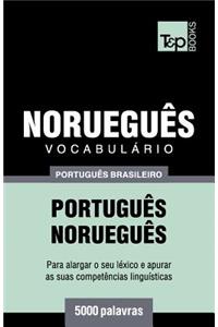 Vocabulário Português Brasileiro-Norueguês - 5000 palavras