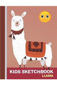 Kids Sketchbook Llama