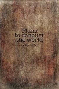 Plans to Conquer the World Journal