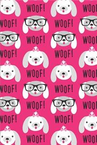 Dog Pattern - Woof and Glasses