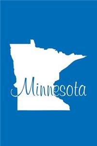 Minnesota - Cobalt Blue Lined Notebook with Margins