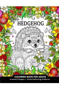 Hedgehog Coloring Book for Adults