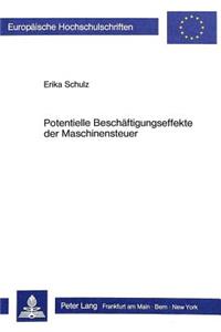 Potentielle Beschaeftigungseffekte Der Maschinensteuer