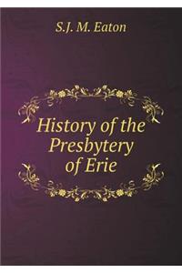 History of the Presbytery of Erie