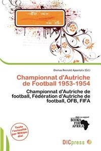 Championnat D'Autriche de Football 1953-1954
