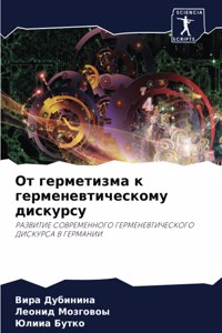 От герметизма к герменевтическому диску