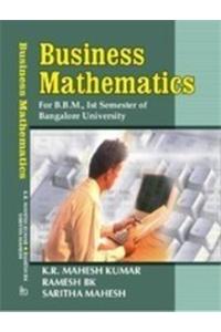 Business Mathematics For B.B.M., Ist Semester
