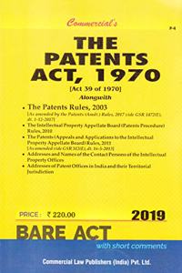 The Patents Act, 1970 (Act 39 of 1970) 2019