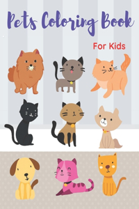 Pets Coloring Book for Kids