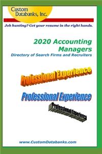 2020 Accounting Managers Directory of Search Firms and Recruiters