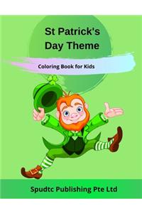 St Patrick's Day Theme Coloring Book for Kids