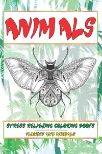 Stress Relieving Coloring Books Flowers and Animals - Animals