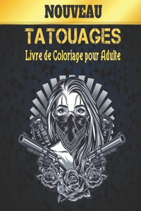 Nouveau Tatouages Livre de Coloriage pour Adulte