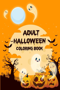 Adult Halloween Coloring Book (80 Unique Designs)