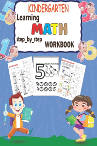 Kindergarten learning MATH step_by_step workbook