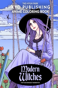 Anime Coloring Book Modern Witches