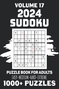 2024 Sudoku Puzzle Book For Adults