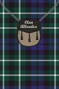 Clan Allardice Tartan Journal/Notebook