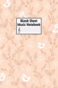 Blank Sheet Music Notebook