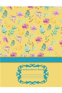 Floral Watercolor Composition Book