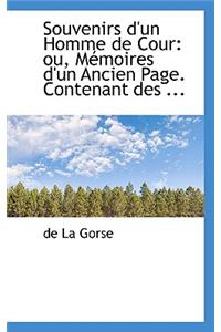Souvenirs D'Un Homme de Cour