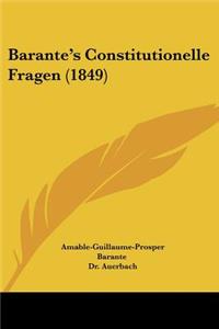 Barante's Constitutionelle Fragen (1849)