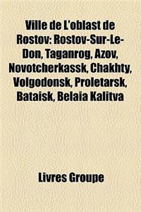 Ville de L'Oblast de Rostov