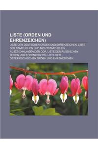 Liste (Orden Und Ehrenzeichen)