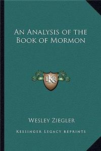 An Analysis of the Book of Mormon