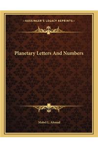 Planetary Letters and Numbers