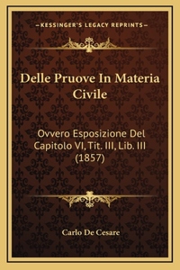 Delle Pruove In Materia Civile