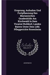 Ursprung, Aufnahm Und Fortpflanzung Des Marianischen Gnadenbilds Am Kirchwald in Dem Vicariat Nussdorf, Landes Baiern Unter Dem Lobl. Pfleggerichte Rosenheim