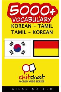 5000+ Korean - Tamil Tamil - Korean Vocabulary