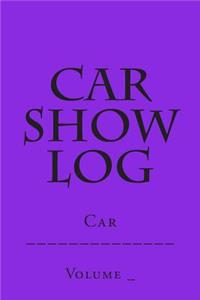 Car Show Log