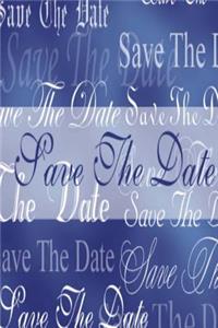 Wedding Journal Save The Date Blue