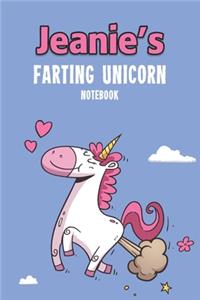 Jeanie's Farting Unicorn Notebook