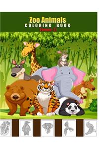 Zoo Animals Coloring Book