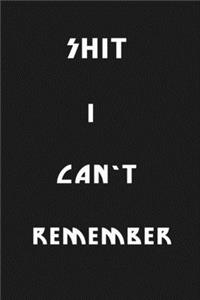 Shit I Can't Remember