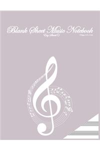 blank sheet music notebook