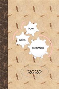 Plan, write, remember 2020