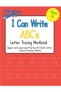 I Can Write ABC's Letter Tracing Workbook
