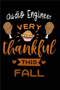 Audio Engineer very thankful this fall