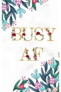 Busy AF 2020 Pocket Planner Weekly & Monthly