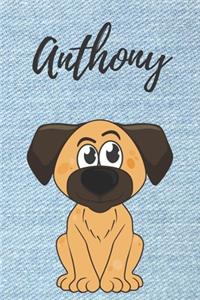 personalisiertes Notizbuch Hunde / Malbuch / Tagebuch / Journal / DIN A5 / Geschenk Anthony