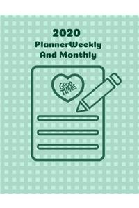 2020 Planner Weekly And Monthly