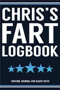 Chris's Fart Logbook Farting Journal For Gassy Guys