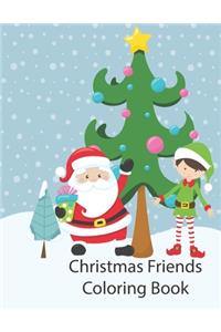 Christmas Friends Coloring Book