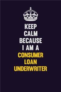 Keep Calm Because I Am A Consumer Loan Underwriter