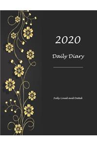 2020 DAILY DIARY Fully Lined and Dated